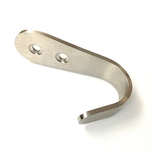 Willful 6er Pack Edelstahl Mantel und Hut Tasche Haken Schwerlast Wandhalterung einzigen Haken Silber - 3