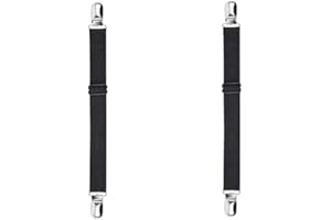 ZDHOSTY Bed Sheet Clips 4pcs Bed Sheet Holder Corner Triangle Mattress Cover Clips Bed Sheet Fasteners Mattress (2pcs 2 collets, black)