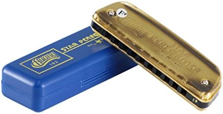 Hunag Harmonica 10 Tone 20 Holes Diatonic Blue Harmonica Key of F#
