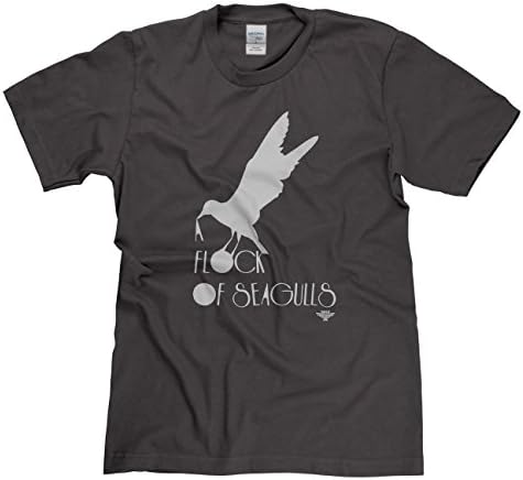 Rock is Religion Flock Of Seagulls T-shirt (charcoal/white xlarge)