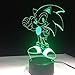 Produktbild HYDYI-XYD Nachtlicht Anime Sonic The Hedgehog Figur 3D LED Tischlampe Blitzeffekt 7 Bunte Acryl Visuelle Illusion USB LED-Leuchten Kinder Schlaf Lampe