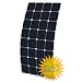 Produktbild 100 W Photonic Universe Flexible Solar Panel mit hinten Abzweigdose und ETFE Beschichtung, aus Back-Contact Zellen, für ein Wohnmobil, Wohnwagen, Wohnmobil, RV, LKW, Trailer, oder für ein Boot/Yacht, oder ein Solar Power System