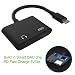 Produktbild htfrgeds 2 in 1 Adapter, AdapterAUX 3,5 mm Kopfhörer Adapter Splitter Adapter für samrtphone Adapter Kabel Mini Displayport auf 5v 3a