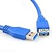 Price comparison product image ULTRICS® USB 3.0 Extension Cable Type A Male To Female High Speed, Super fast 5Gbps Data Transfer Sync lead (1.5 Meters)