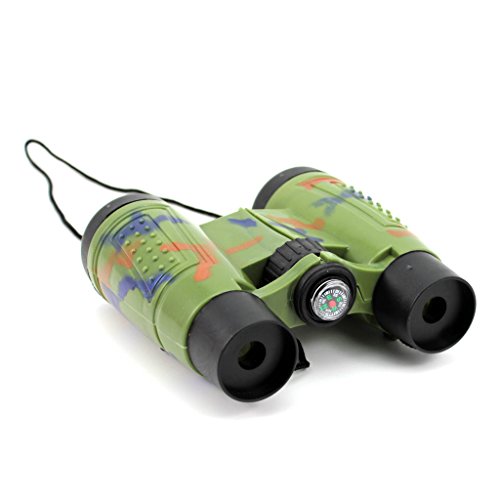 MMRM Camouflage Toy Binoculars Telescope Magnification 4X Outdoor Exploration Xmas Gift