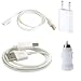Produktbild OKCS® 4 in 1 Set Magnet Ladekabel 1m + Micro USB Ladekabel 1m + KFZ Adapter + 1.0 A Netzteil für Sony Xperia Z1, Z1 Compact, Z2, Z2 Tablet, Z3, Z3 Compact, Z3 Tablet Compact, Z4 Tablet Compact in Weiß