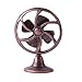 Produktbild PERIWIN Elektrischer Ventilator, Modell Puppenhaus, Miniatur, 1:12, Retro-Legierung, elektrischer Ventilator, Heimmöbel, Dekoration, Rot Kupfer Red Copper