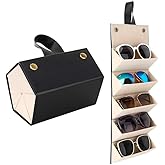 SEKOY Sunglasses Organizer - Sunglass Case - Glasses Box - Specs Box for Men - Goggles Holder - Eyewear shades Organiser, Lea