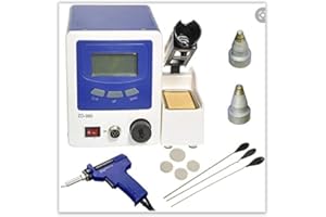 Stazione Dissaldante EMPOTEC EM-985 Dissaldatore Aspiratore con Pistola Succhia Aspira Stagno Dissalda 140W