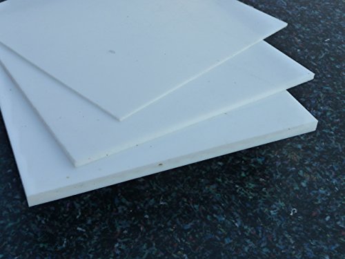 Platte aus PTFE, weiß, 295 x 295 x 0,5 mm (Teflon) Zuschnitt PTFE Dichtung