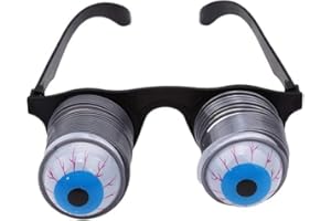 WYJUAN Pop-Out-Brillen, Wackelaugen auf Federn, Pop-Out-Augen, Neuheit, Brille, Halloween, Karneval, Party, Kunststoff, Witz, Horror, Schock, Pop-Augen, Brille, Spielzeug, Sonnenbrille, Wackelaugen