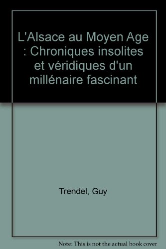 couverture de : L'Alsace au Moyen-Age