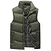 Produktbild Mymyguoe Weste Herren Jacke Freizeitjacke Mantel Herbst Winter Casual Stehkragen Reine Farbe Reißverschluss Weste Top Steppweste Sportweste Freizeit Coat ärmellose Mantel