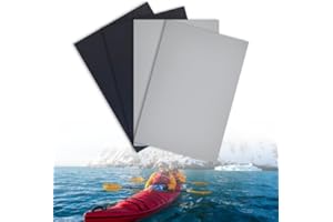 xiaoxiaozhijia Kit de Réparation pour Bateau Gonflable 15x10cm,4 Pièces de Patch en PVC,Rustines Épaissies Étanche pour Canot Pneumatique,Bateau,Canoë,Kayak