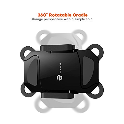 Porta Smartphone Bici TaoTronics Supporto Bici Smartphone, Supporto Cellulari per Dispositivi iOS & Android/GPS (Morsetto Antiscivolo, Rotazione a 360 Gradi, Grip in Gomma per 4 Angoli Bloccati)