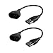 Produktbild UK Verkäufer, Ersatz-USB-Ladegerät, Ladekabel, Kordel für Fitbit Wireless Wristband Armband - 2 X CABLES FOR FITBIT ONE
