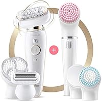 Braun Silk-épil 9 Flex 9-100 Beauty Set Epilator with Flexible Head Anti-Slip Grip and Pressure Control for Effortless...