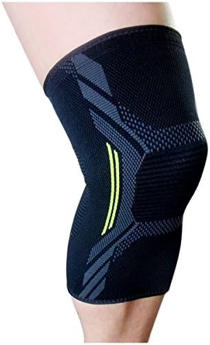 JINWIK Knee Support Compression Sleeves, Best Knee Brace Support for Sports, Running, Basketball, Joint Pain Relief, Injury Recovery, Men and Women Kneepad, Black, Single (M)