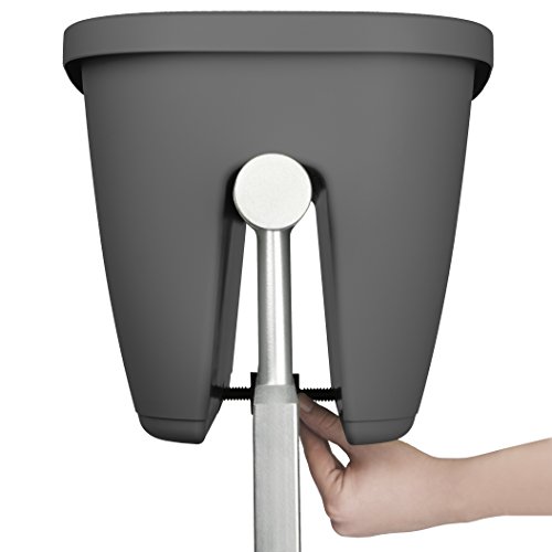 Emsa Geländertopf für den Balkon, 21 Liter, Selbstbewässerungssystem, Granit, City, 515389 - 3