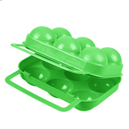 TRIXES Hartschalentransportbox für 6 Eier Portable Eierbox zum Camping - 4