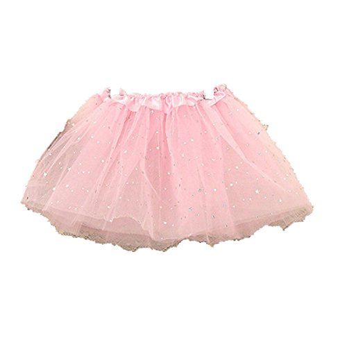 Falda Bebé niña ?? Amlaiworld Vestido de Fiesta de Princesa de Lentejuelas Faldas de Baile de Ballet tutú de bebé niña Ropa Bebe recién Nacido Faldas 2 Años - 7 Años (Rosa, 2 Años -7 Años)