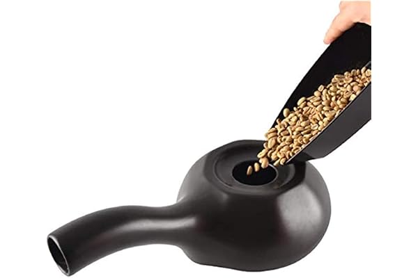 Keramiska Praktiska Kaffebönor Roaster Keramik Kaffe Roaster Machine Hem Kaffebönor Rostningsmaskin Lämplig För DIY Köksbakning Kaffe, Bönor, Te, Korn