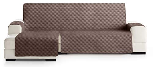 JM Textil Couvre canapé d'angle Elena, Protection matelassée pour canapé d'angle à Gauche. Taille -290cm. Couleur Marron 07 (VU DE Face)