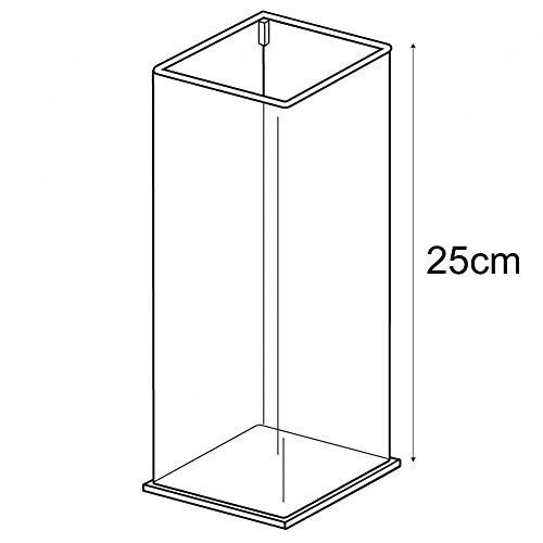 3D Displays Tall square tub (acrylic tubs &amp; containers)