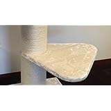Ersatz Liegeplatz für Kratzbäume 55x55 cm Creme Kratzbaum ersatzteile Liegeplatz fur Katzenkratzbaum . Europäischer Qualitätsproduktion von RHRQuality.