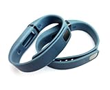 2pcs Large L Slate (Blue/Grey) Replacement Bands With Clasps for Fitbit FLEX Only /No tracker/ Wireless Activity Bracelet Sport Wristband Fit Bit Flex Bracelet Sport Arm Band Armband