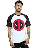 Marvel Herren Deadpool Clean Logo Baseball-T-Shirt