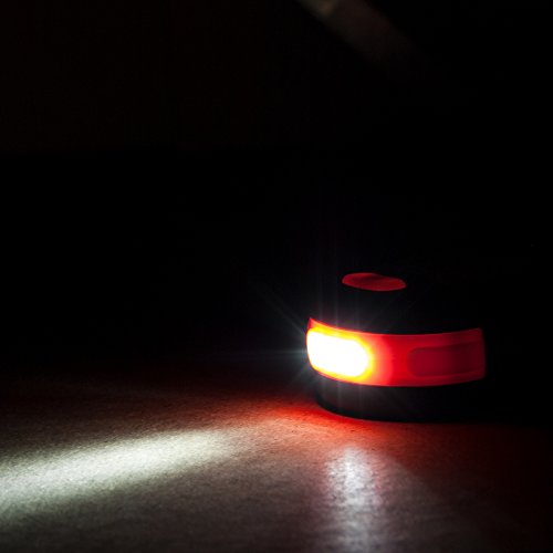 LED Lampe 3W COB + 3LEDs Arbeitslampe Magnet Handleuchte Werkstattlampe Taschenlampe Haken inkl. Batterien - 5