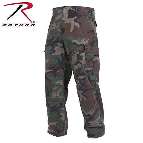 Rothco Vintage R/S Vietnam Fatigue Pants, Woodland Camo, Medium RS.6988.00