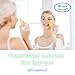 SkinCareMedi Compressed Cellulose Facial Sponges (60 Pcs) / Cleansing Sea Sponge For Face & Neck / Reusable Makeup Remover / Unbleached Pure Natural Ingredients Fiber / Smooth Exfoliation / Most Quantity 60P