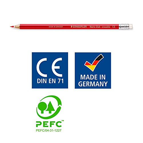 Staedtler 144 50NC24 – Noris Club radierbarer Farbstift, 24 Stück Etui - 4