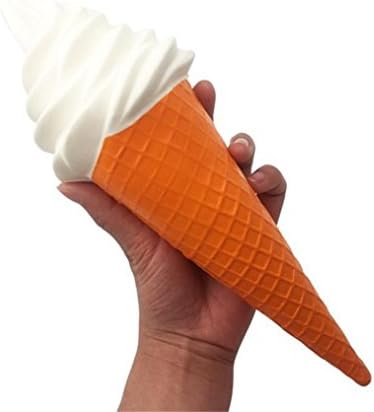30cm Jumbo Ice Cream Squishy Slow Rising Toy,SEWORLD Squeeze Cute Gift (White, 29.5x9.5cm)