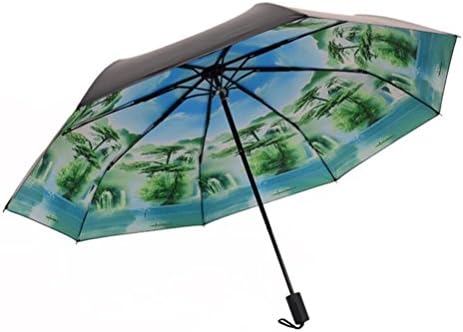 TYSlpl,Sun umbrella, sun umbrella, triple umbrella, ultra-light, sunny umbrella, lady, creative, anti-UV,Hit cloth
