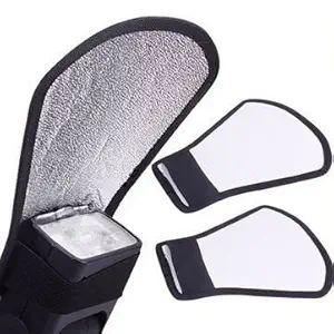 Ginni Silver White Flash Diffuser Reflector for Canon Nikon Pentax Yongnuo Sony