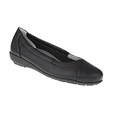 lederhose hirschleder schwarz  Natural Feet Damen Ballerina Christina  Echtes Hirschleder  Weite H  Hallux geeignet 39 schwarz