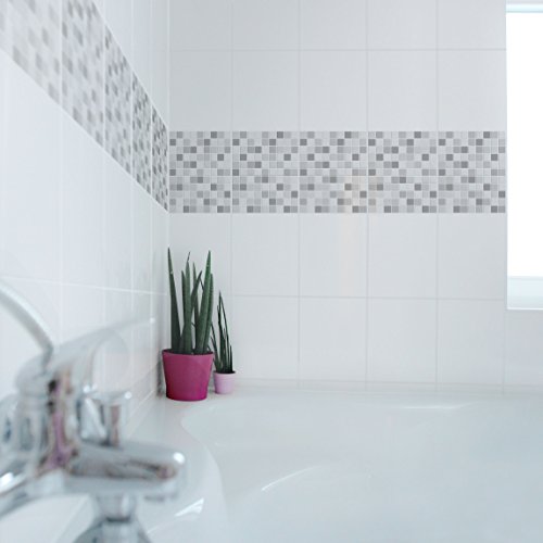 Fliesenaufkleber – Mosaikfliesen Winterset 25cm x 20cm, Setgröße:10teilig - 3