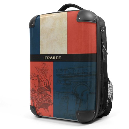 Preisvergleich Produktbild HAUPTSTADTKOFFER - STYLE Laptoprucksack Rucksack Business Laptop Rucksack Arbeits Daypack, individuell gestalten, Geschenkidee, Design: Frankreich