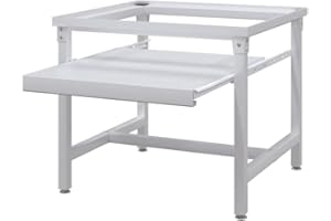 KOIECETA Untergestell für Waschmaschine Weiß Sockel Unterbau mit Ausziehregal