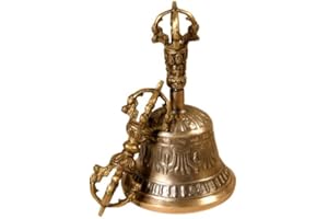 GeoFossils Fair Trade Buddhist Tibetan Bell DORJE Vajra Reiki Space CLEARING Meditation