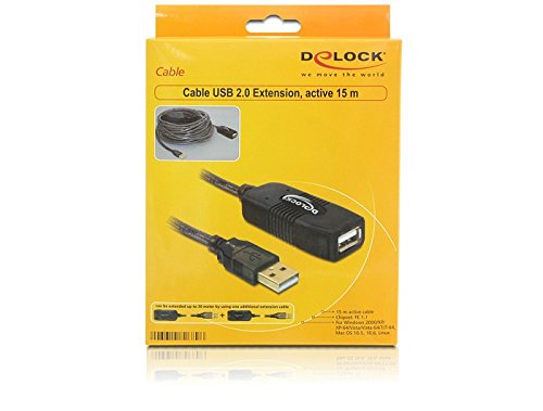 DELOCK Kabel USB 2.0 Verlaengerung aktiv 15m - 2