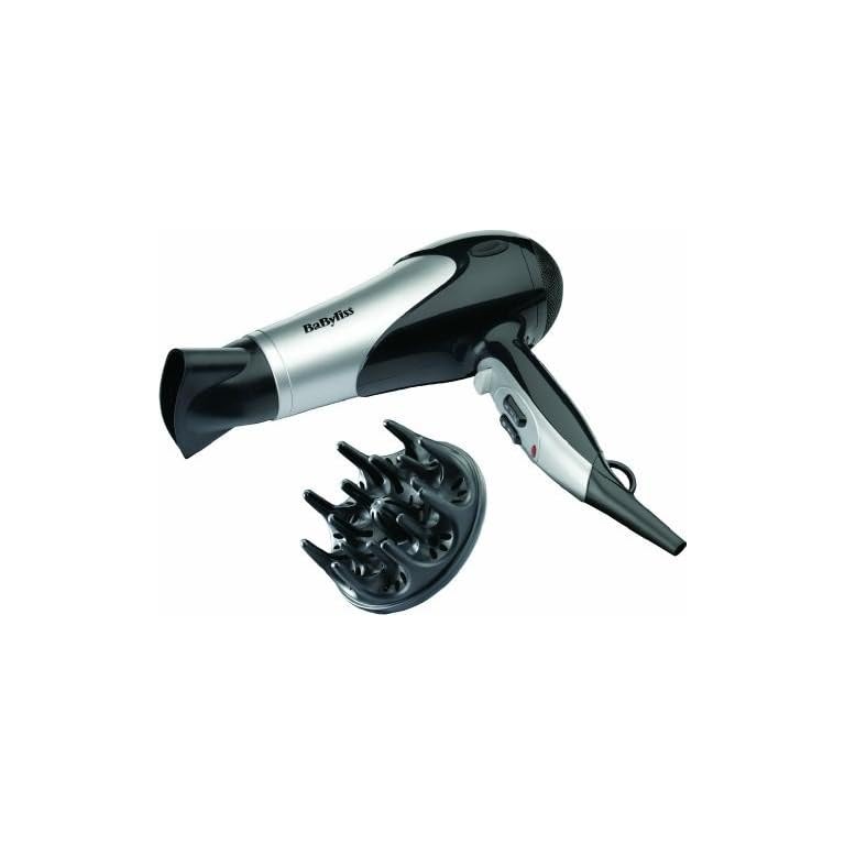 BaByliss Babyliss dry & curl hair dryer silver/black 2100W 3 heat settings 2 speed settings cool shot feature ionic technologyDry & Curl Hair Dryer - Finished Product
