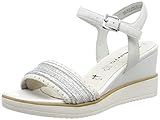  Tamaris Damen 1-1-28057-32 Riemchensandalen, Weiß (White Leather 117), 37 EU
