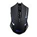 Produktbild Alxcio Professionelle Optisch Gaming Maus 2.4G Kabellos mit 7 Tasten DPI Einstellbar 4 Stufen (500/1000/1500/2000DPI) für Laptops Notebooks computers PC iMac Macbook Ergonomisch Griff Gamer Mouse Schwarz