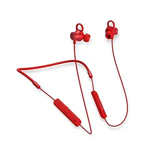 Zebronics Zeb Yoga 101 (Red) Wireless Neckband Earphone with 10mm Neodymium Driver, Dual Pairing, Magnetic Earpiece and Voice Assistant