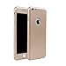 Produktbild auroralove iPhone SE Case iPhone 5/5S Fall Full Body vorne Rückseite Slim Kunststoff Hard Case mit Displayschutzfolie aus gehärtetem Glas für iphone 5/5/SE gold