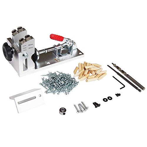 Plantilla para taladro de agujeros ocultos en proyectos de bricolaje y carpintería.